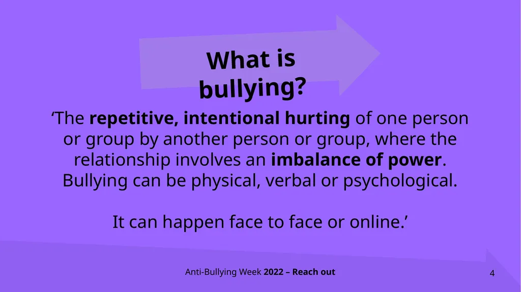 ANTI-BULLYING WEEK 2022 Bullying affects millions - slide 4 of 15