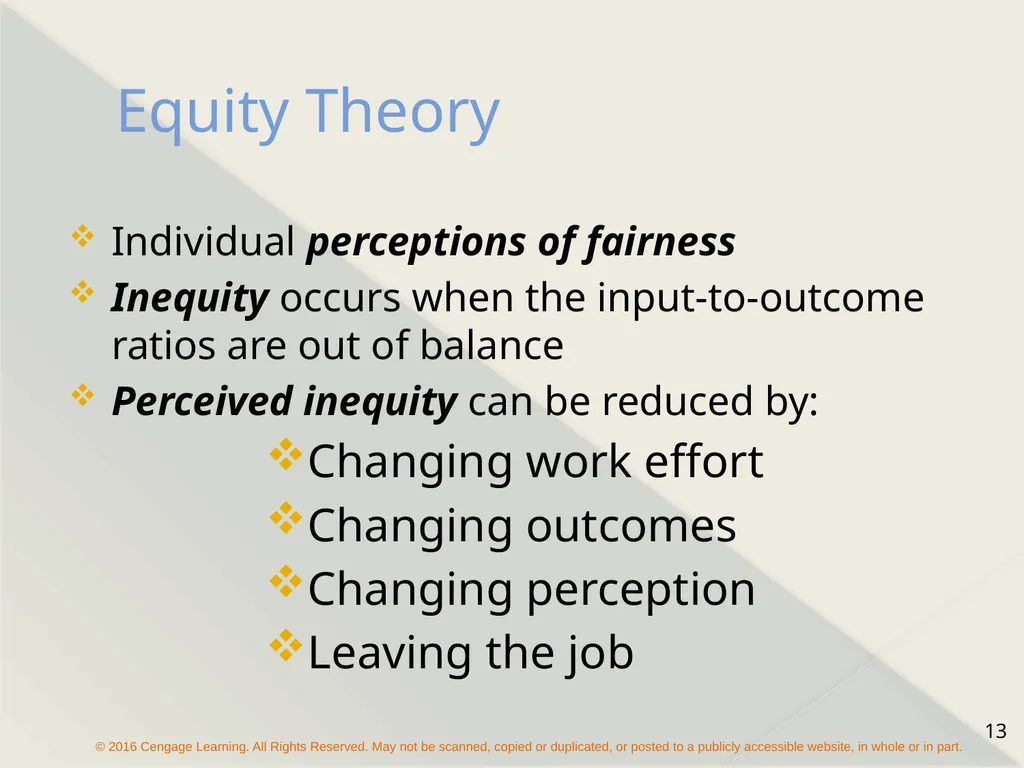 Chapter 16 Motivating Employees The Concept of - slide 13 of 26