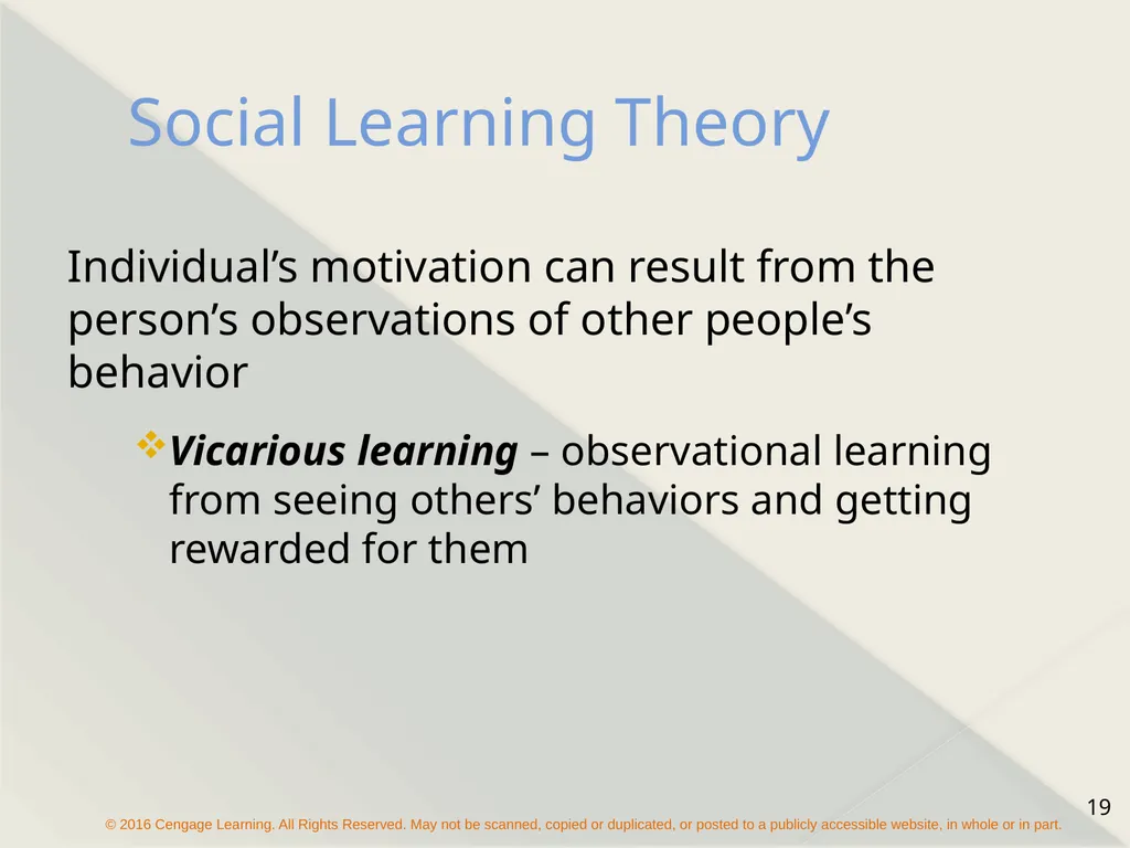 Chapter 16 Motivating Employees The Concept of - slide 19 of 26