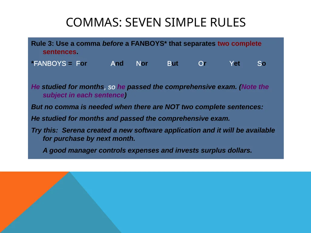 Grammar & Punctuation Frequently Asked Questions - slide 4 of 14