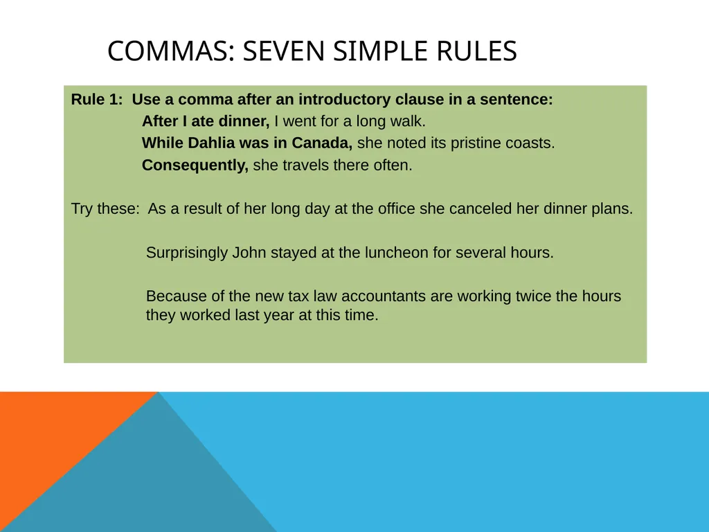 Grammar & Punctuation Frequently Asked Questions - slide 2 of 14