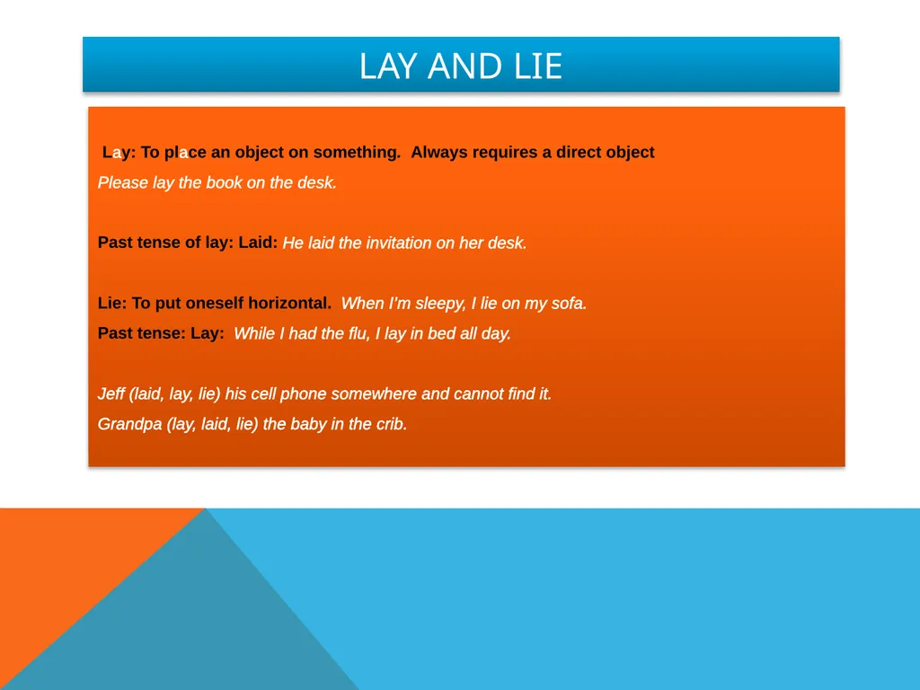 Grammar & Punctuation Frequently Asked Questions - slide 10 of 14