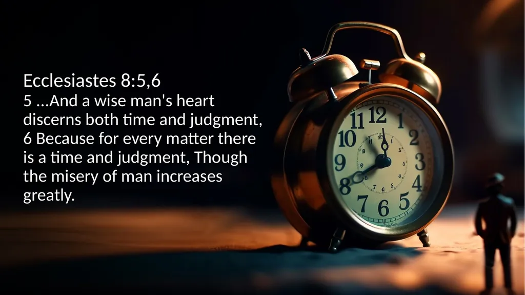 EXERCISING RESTRAINT BEFORE THE TIME. John 2:4 - slide 25 of 27