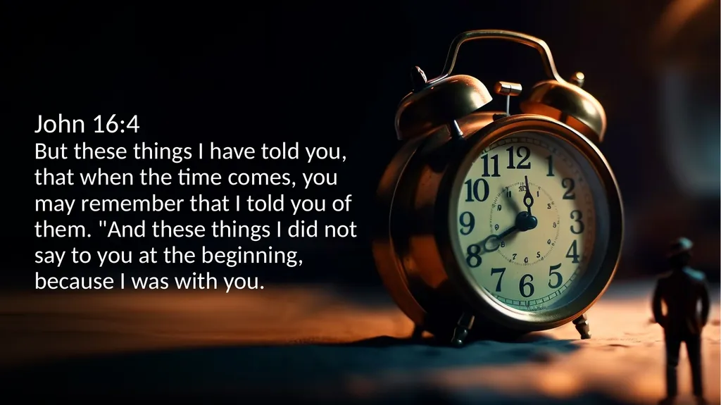 EXERCISING RESTRAINT BEFORE THE TIME. John 2:4 - slide 17 of 27