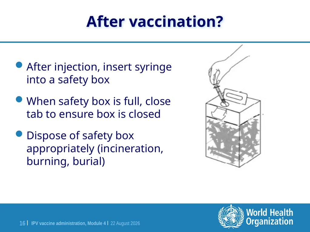 Module 4 IPV vaccine administration Training for - slide 16 of 20