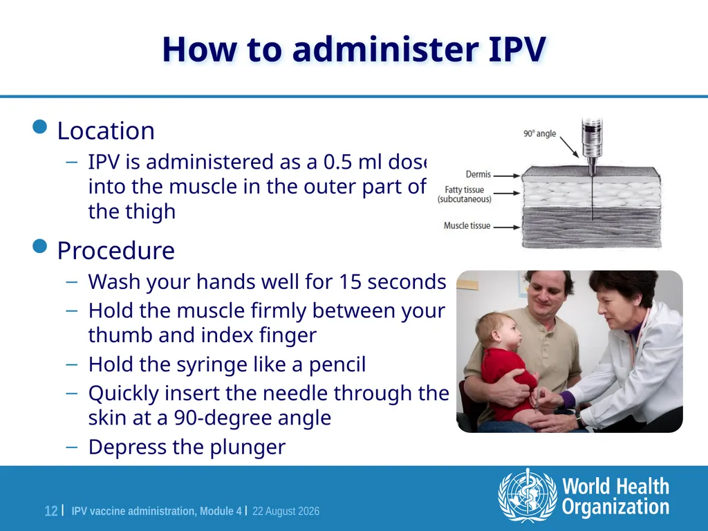 Module 4 IPV vaccine administration Training for - slide 12 of 20