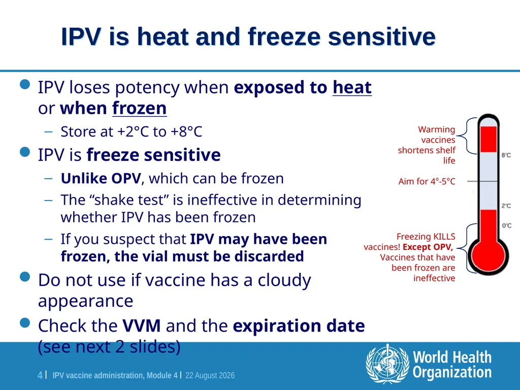 Module 4 IPV vaccine administration Training for - slide 4 of 20