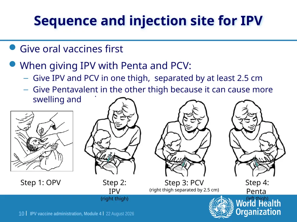 Module 4 IPV vaccine administration Training for - slide 10 of 20