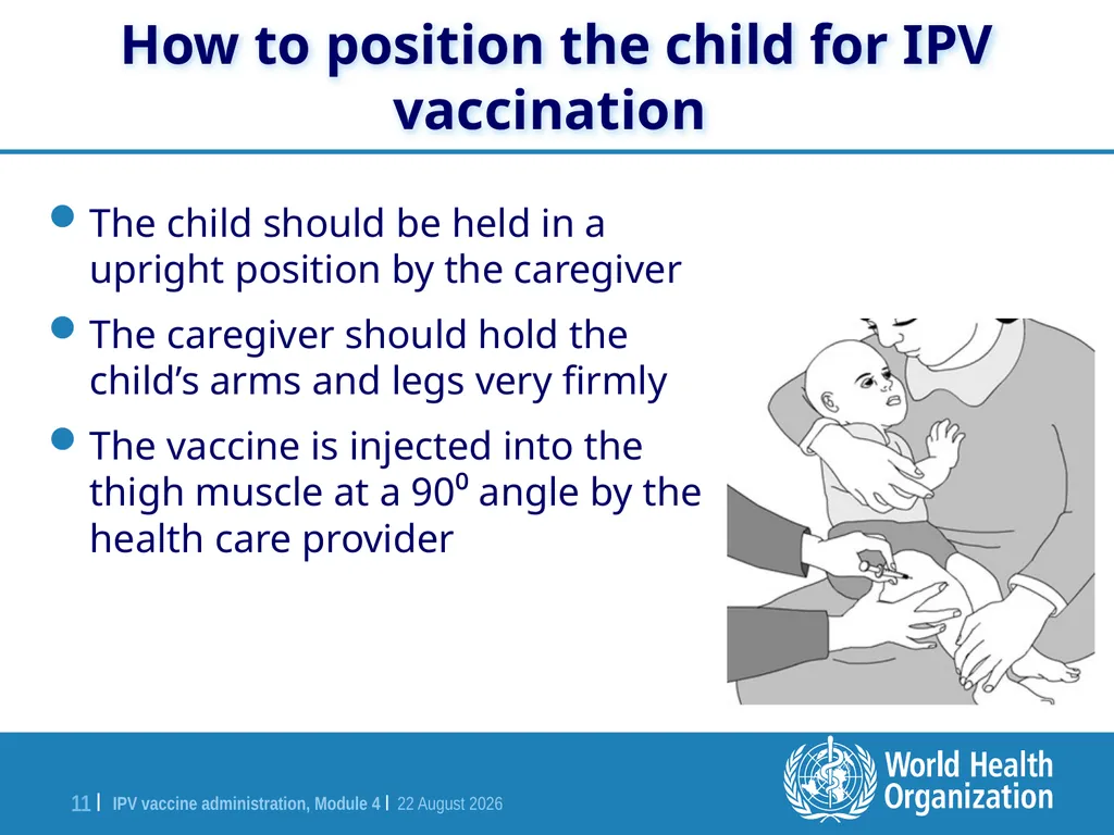 Module 4 IPV vaccine administration Training for - slide 11 of 20