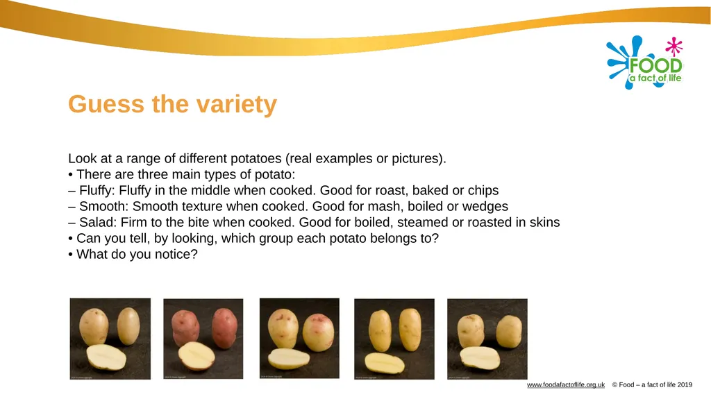 Potato varieties quiz Potato Challenge: How much - slide 7 of 11
