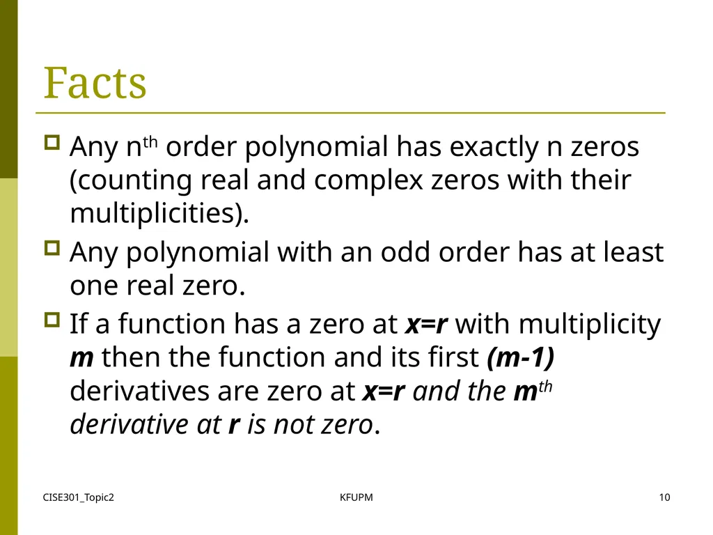 CISE301_Topic2 KFUPM 1 CISE301: Numerical Methods - slide 10 of 92