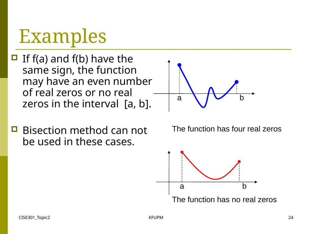 CISE301_Topic2 KFUPM 1 CISE301: Numerical Methods - slide 24 of 92