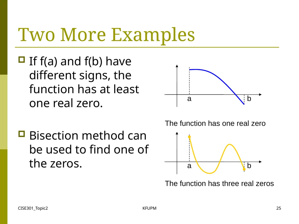 CISE301_Topic2 KFUPM 1 CISE301: Numerical Methods - slide 25 of 92