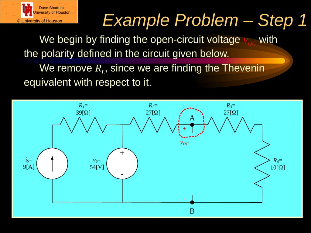 ECE 2201 Circuit Analysis Dr. Dave Shattuck - slide 15 of 21