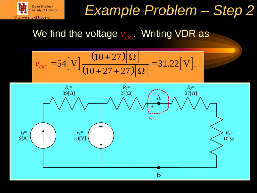 ECE 2201 Circuit Analysis Dr. Dave Shattuck - slide 16 of 21