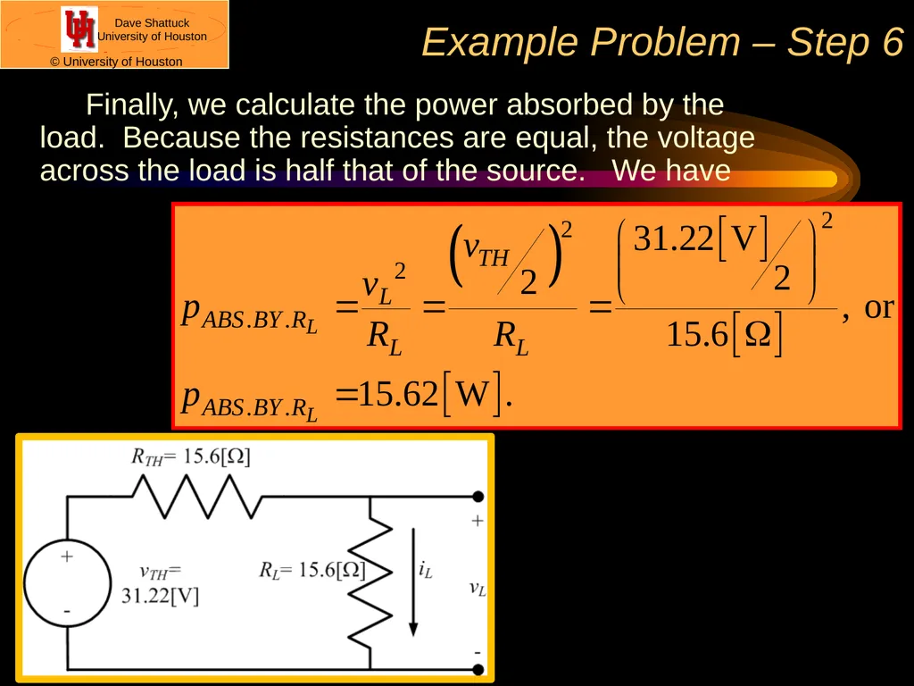 ECE 2201 Circuit Analysis Dr. Dave Shattuck - slide 20 of 21