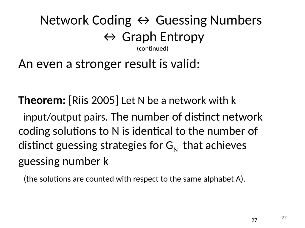 Graph Guessing Games & non-Shannon Information - slide 27 of 43
