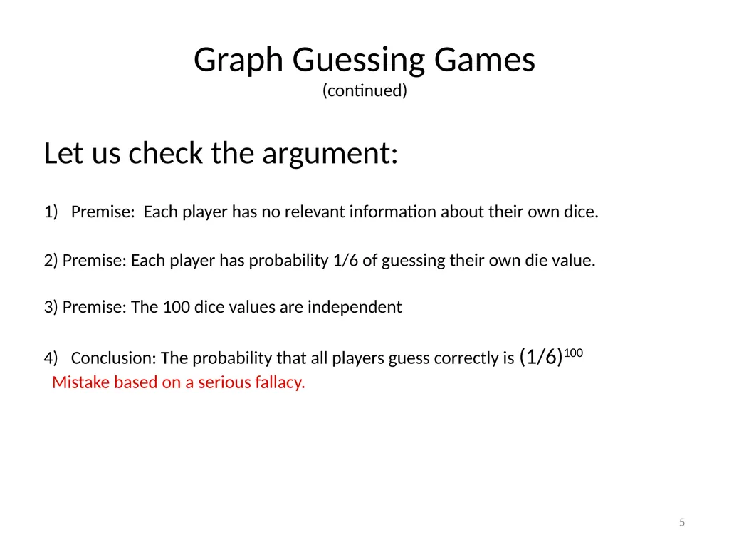 Graph Guessing Games & non-Shannon Information - slide 5 of 43