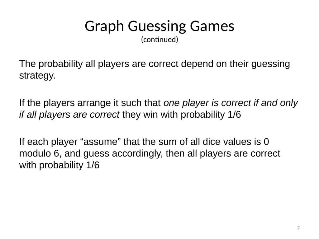 Graph Guessing Games & non-Shannon Information - slide 7 of 43