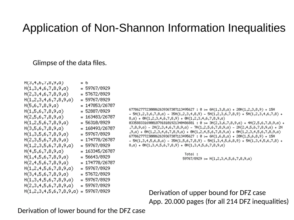 Graph Guessing Games & non-Shannon Information - slide 37 of 43