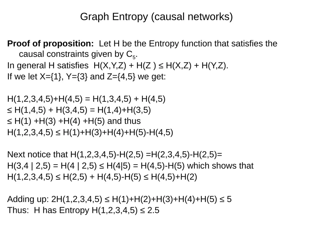 Graph Guessing Games & non-Shannon Information - slide 25 of 43