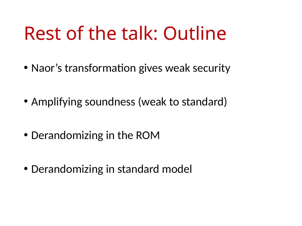 Signature Schemes with Randomized Verification - slide 10 of 20