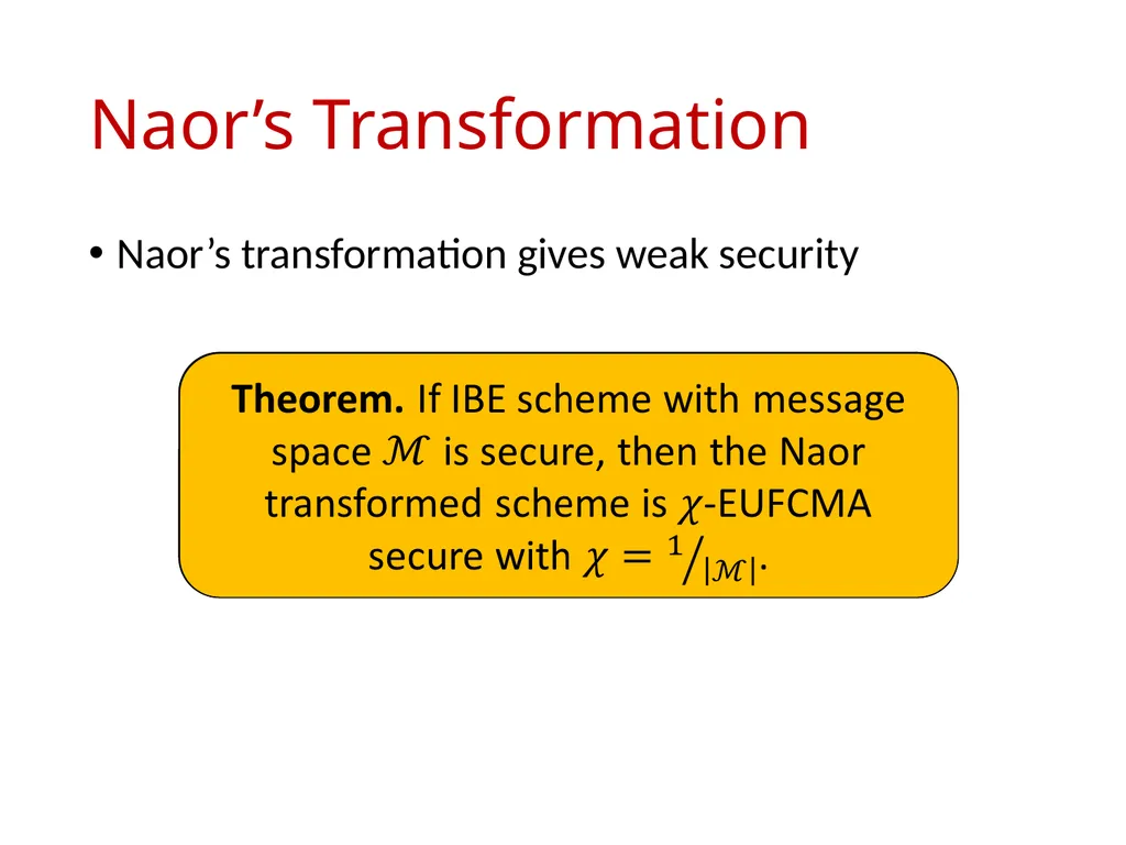 Signature Schemes with Randomized Verification - slide 11 of 20