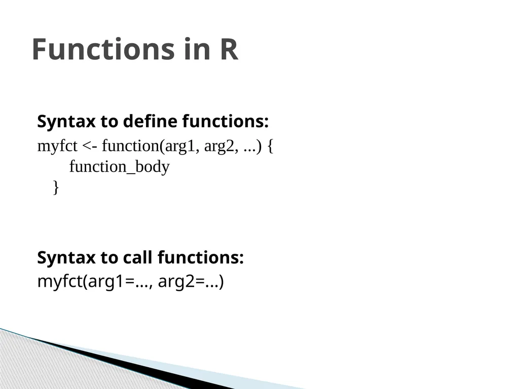 Functions and Loops in R (Example on evaluation of - slide 10 of 14