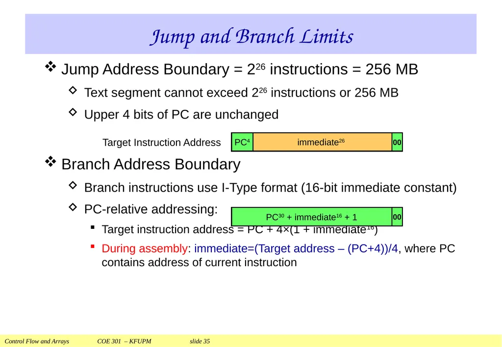 Control Flow and Arrays COE 301 Computer - slide 35 of 37