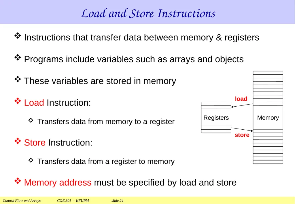 Control Flow and Arrays COE 301 Computer - slide 24 of 37