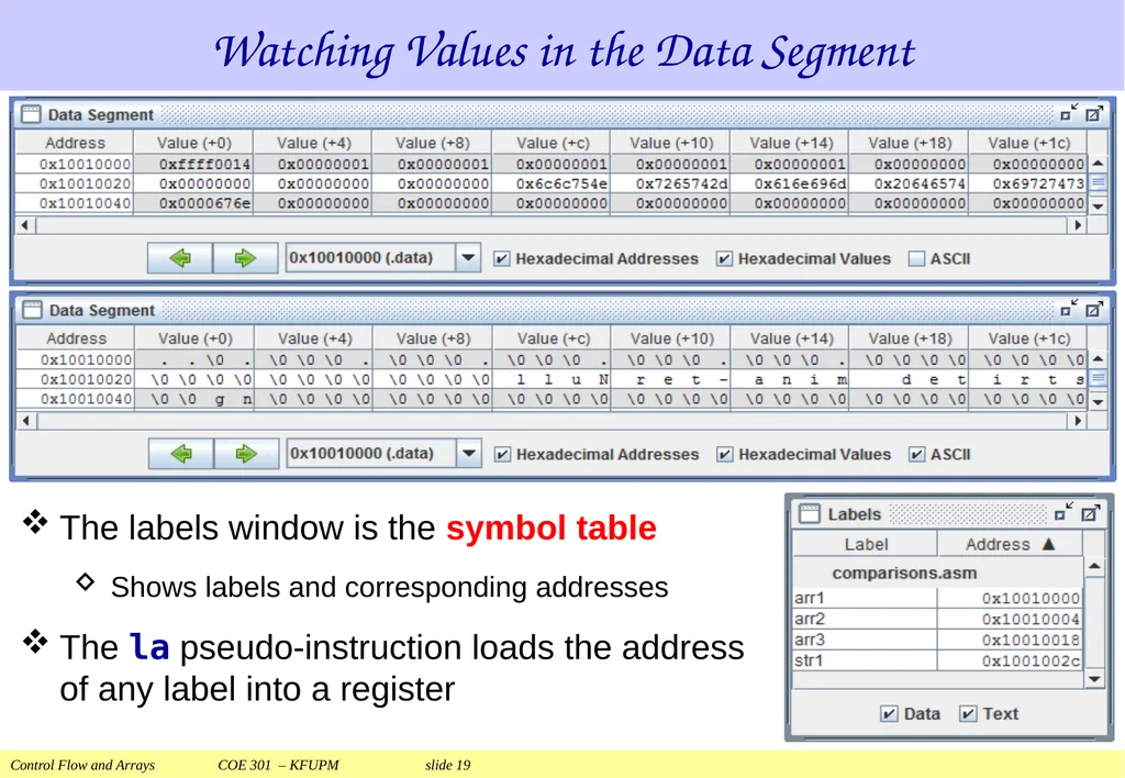 Control Flow and Arrays COE 301 Computer - slide 19 of 37