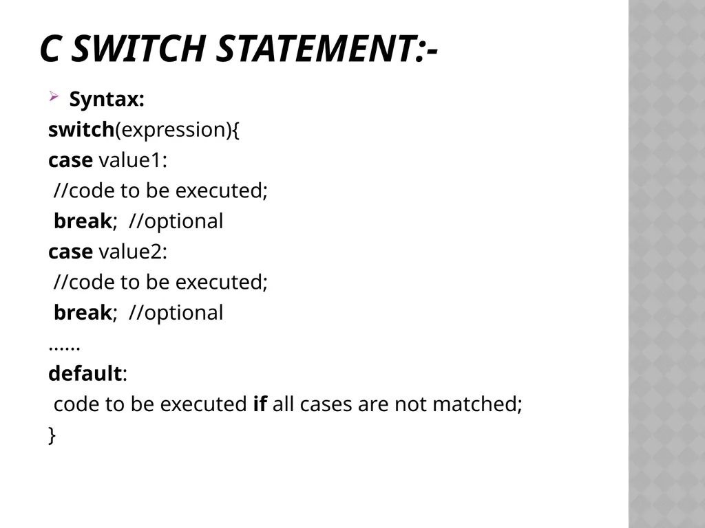 C Programming Language Tutorial By Mrs. Muneeswari - slide 18 of 27