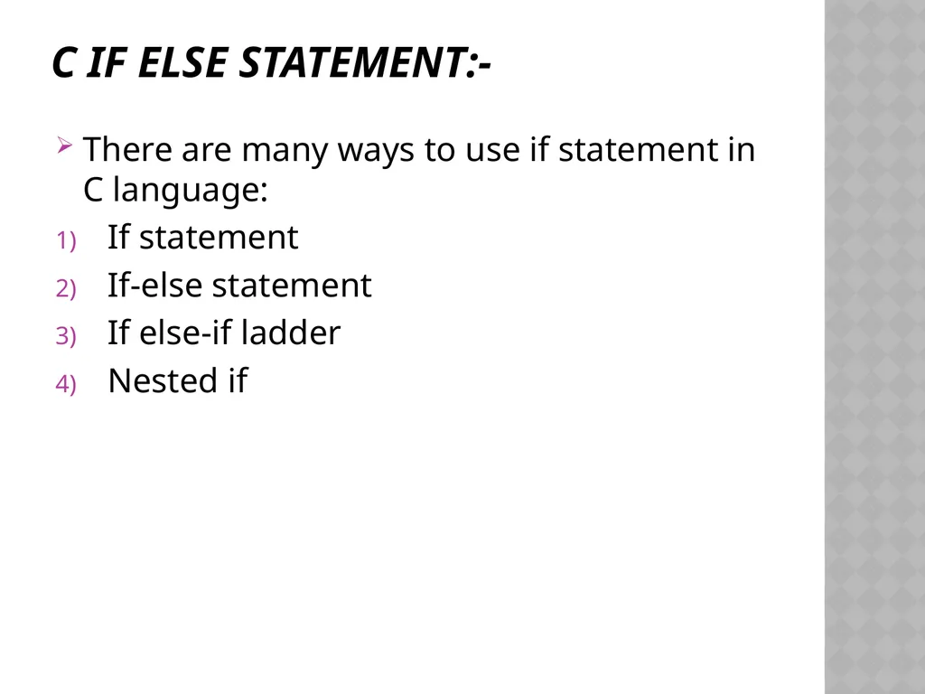 C Programming Language Tutorial By Mrs. Muneeswari - slide 14 of 27