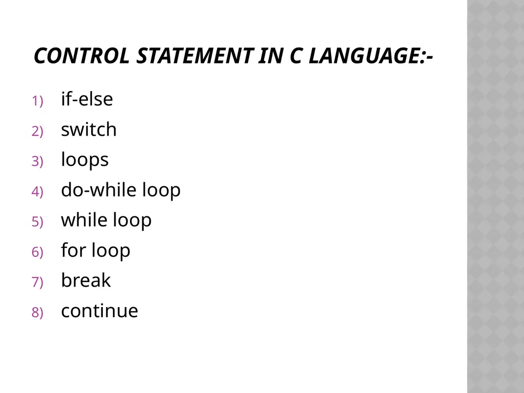 C Programming Language Tutorial By Mrs. Muneeswari - slide 13 of 27
