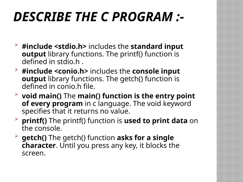 C Programming Language Tutorial By Mrs. Muneeswari - slide 7 of 27