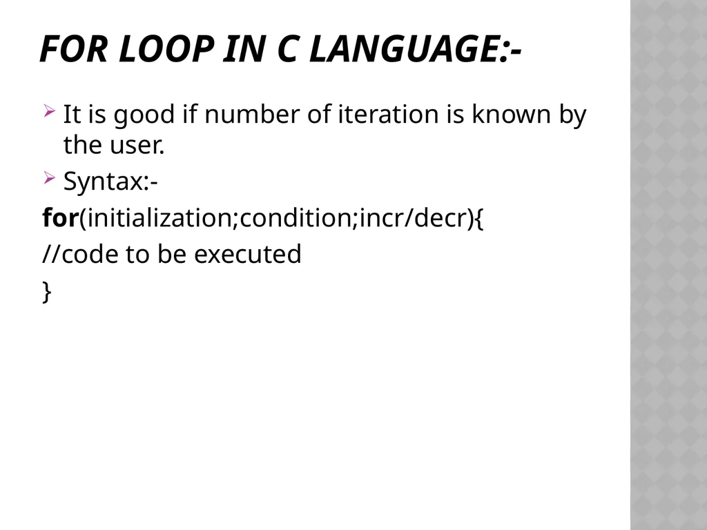 C Programming Language Tutorial By Mrs. Muneeswari - slide 22 of 27