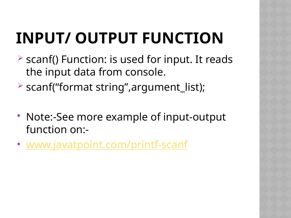 C Programming Language Tutorial By Mrs. Muneeswari - slide 9 of 27