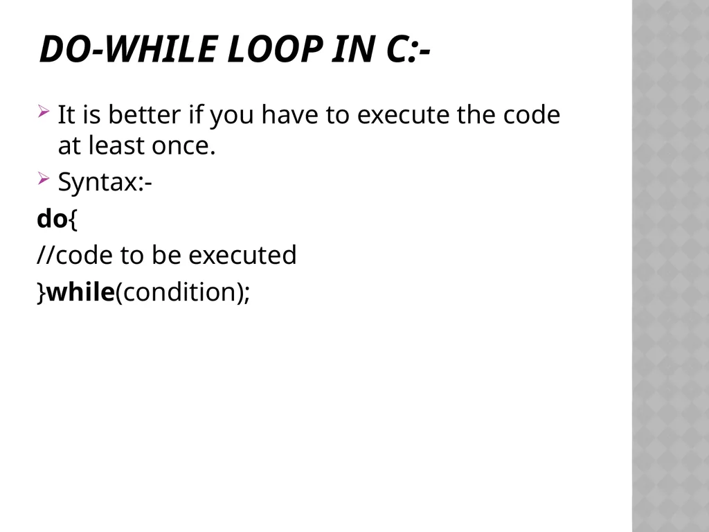 C Programming Language Tutorial By Mrs. Muneeswari - slide 20 of 27