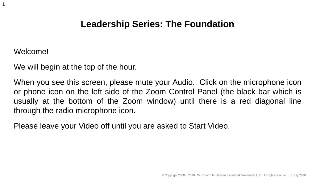 Welcome! We will begin at the top of the hour. - slide 1 of 48