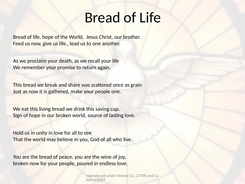 Confirmation Hymns reproduced under licence CLL - slide 18 of 23