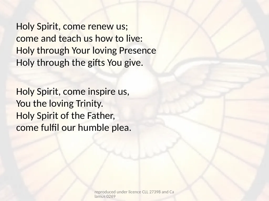 Confirmation Hymns reproduced under licence CLL - slide 12 of 23