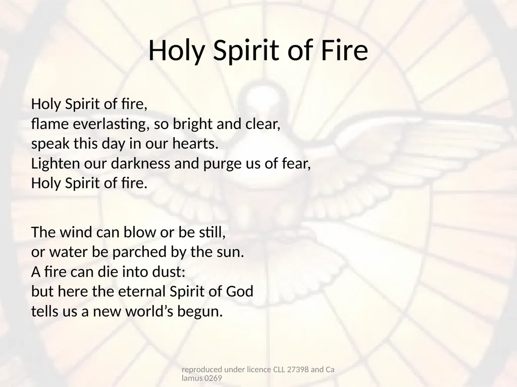 Confirmation Hymns reproduced under licence CLL - slide 9 of 23