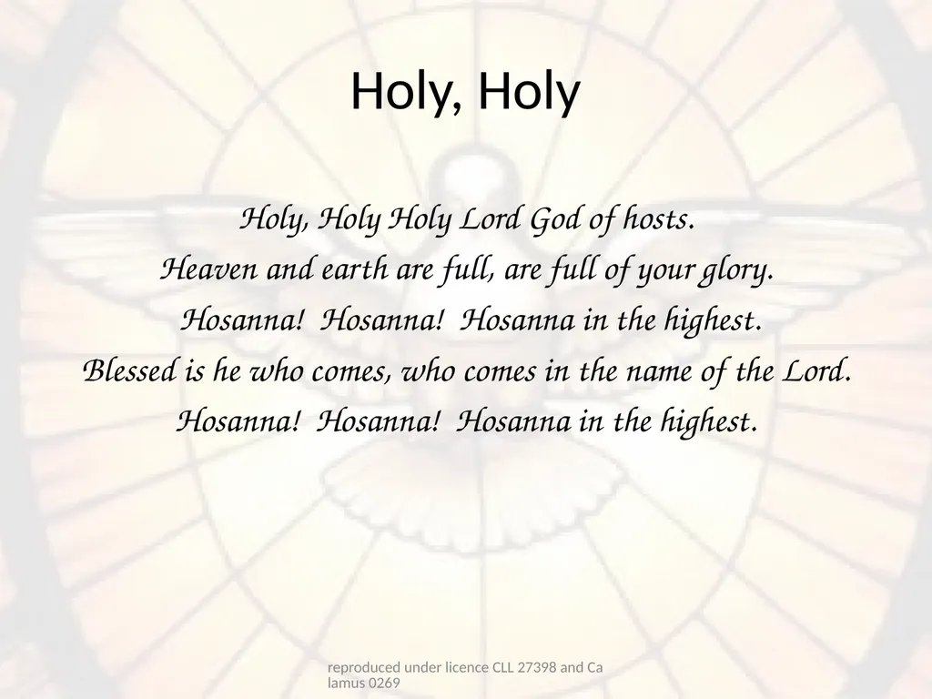 Confirmation Hymns reproduced under licence CLL - slide 15 of 23