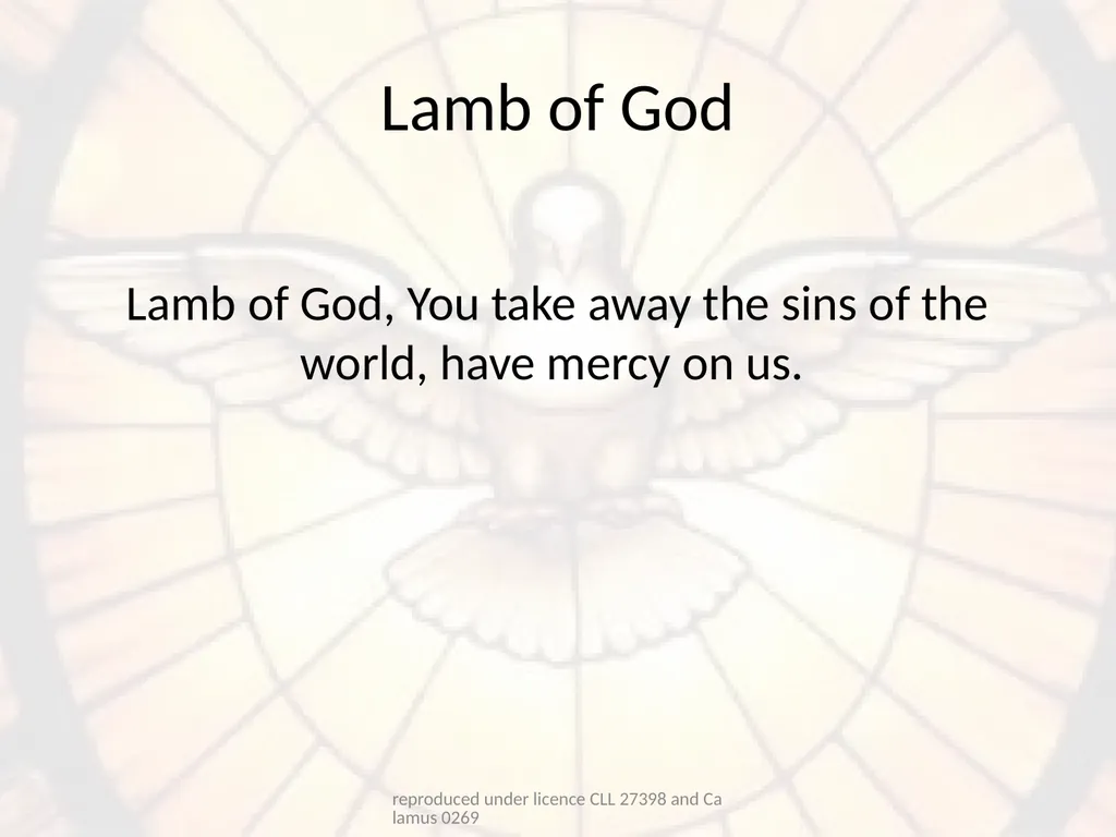 Confirmation Hymns reproduced under licence CLL - slide 17 of 23