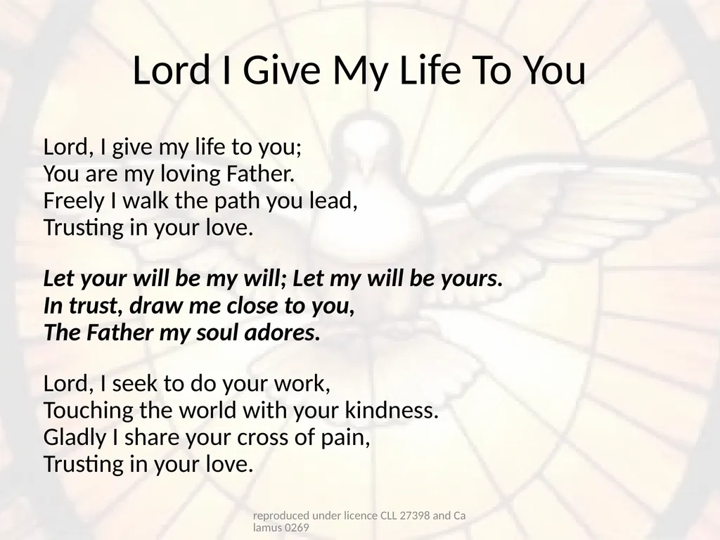 Confirmation Hymns reproduced under licence CLL - slide 13 of 23