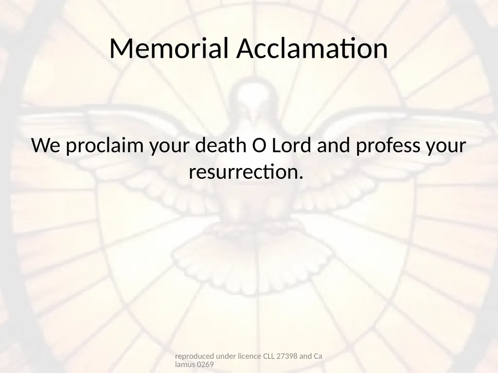 Confirmation Hymns reproduced under licence CLL - slide 16 of 23