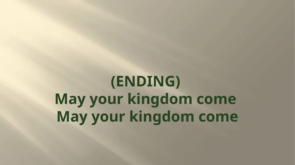 THE PEOPLE OF GOD The people of God shines forth - slide 9 of 10