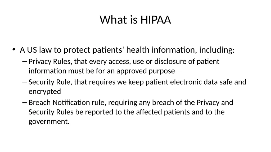 HIPAA for medical students Dan Chen, MD – Internal - slide 3 of 32
