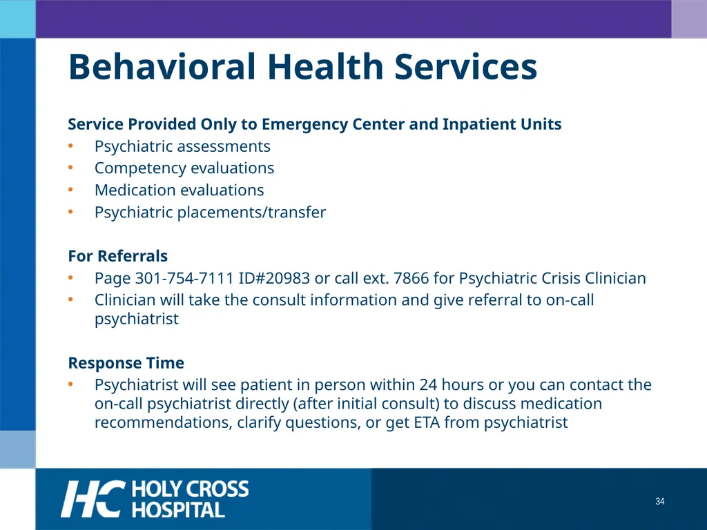 Physician Orientation Guide Welcome Welcome to - slide 34 of 49