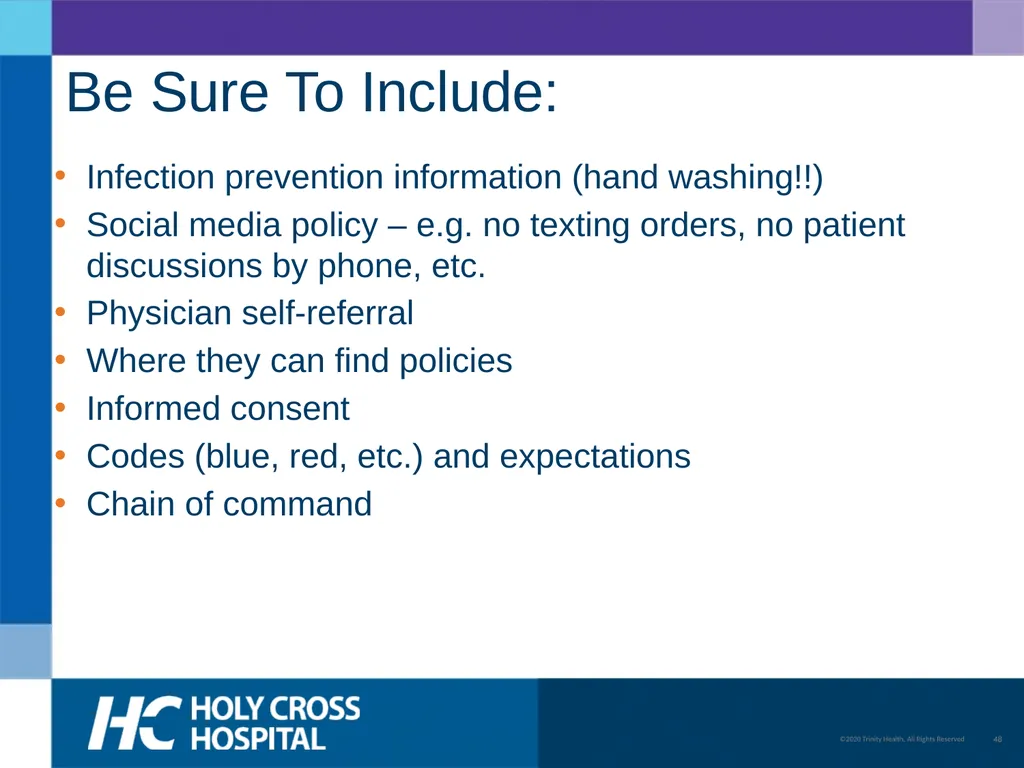 Physician Orientation Guide Welcome Welcome to - slide 48 of 49